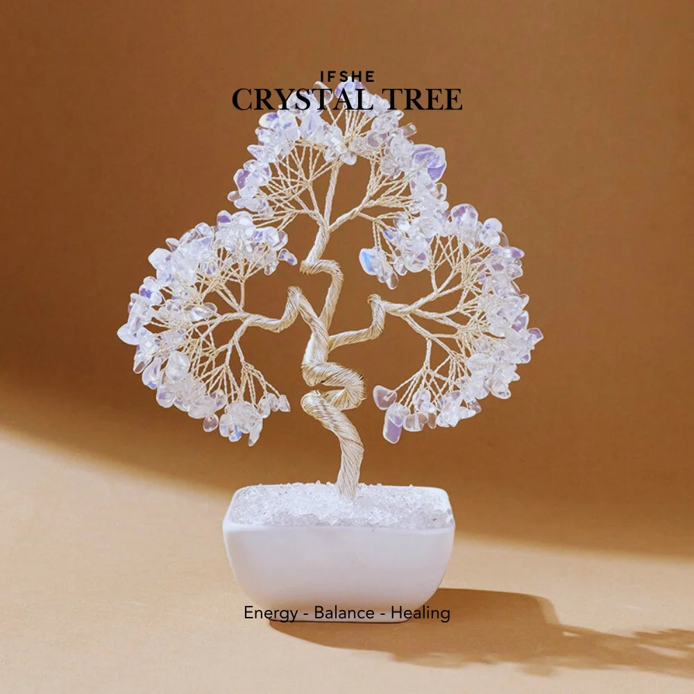 Crystal Tree – Aquamarine, Amethyst, Rose Quartz, Opalite