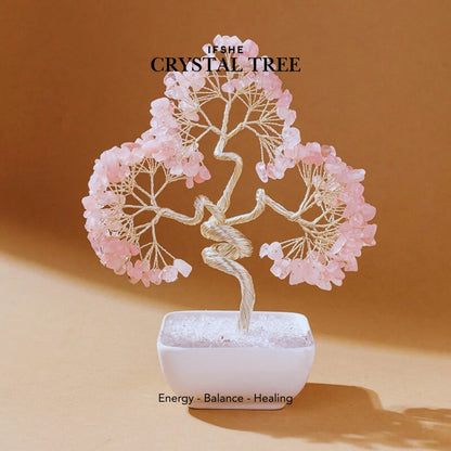 Crystal Tree – Aquamarine, Amethyst, Rose Quartz, Opalite