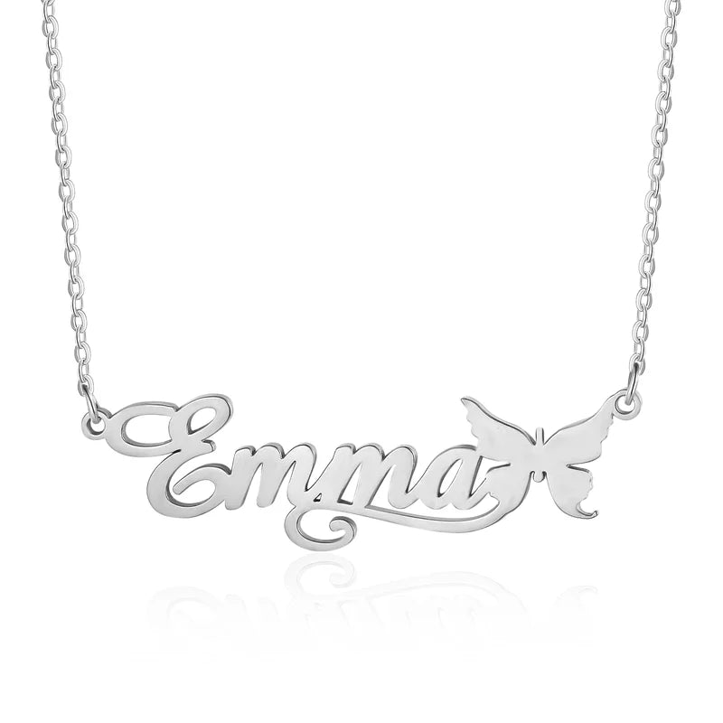 Sterling Silver Name Necklace, Personalised Name Jewellery, Custom Name Necklace Gold/Silver/Rose Gold