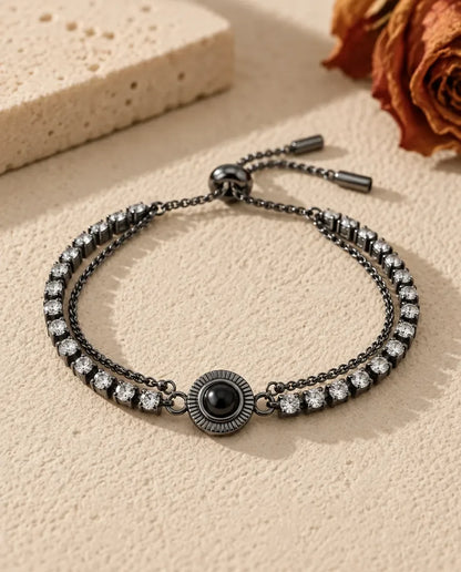 Photo Projection Bracelet - in black finish