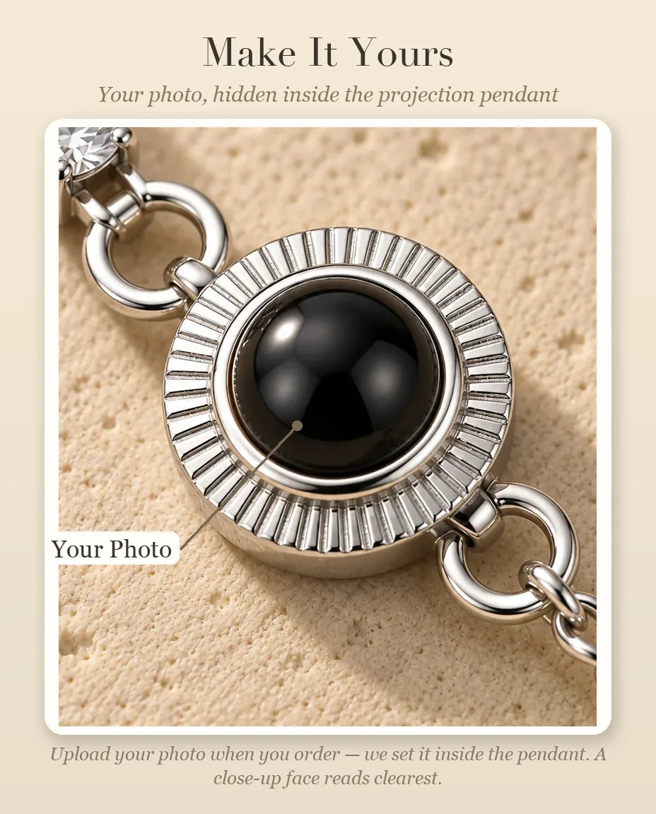 Photo Projection Bracelet - personalisation guide: photo upload