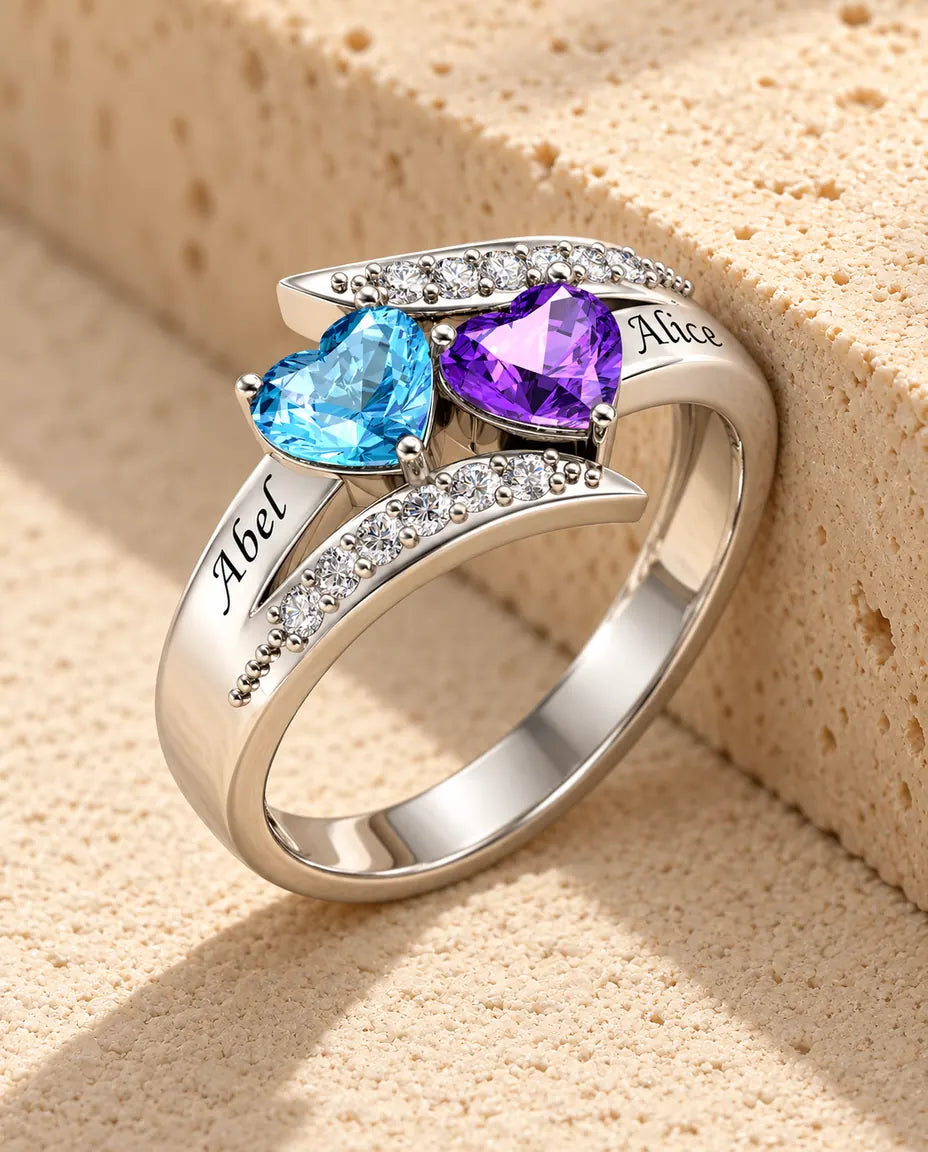 Personalised Name Ring for Her - in sterling silver