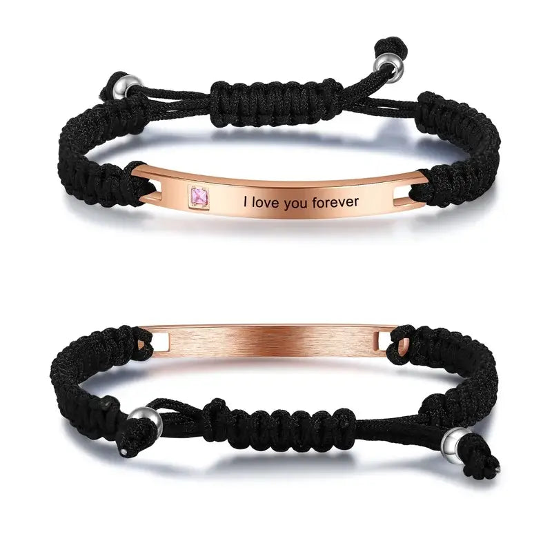 Amazon.com: Joyplancraft Always Forever in Love Bracelet,Couple Bracelet,  Wedding: Clothing, Shoes & Jewelry