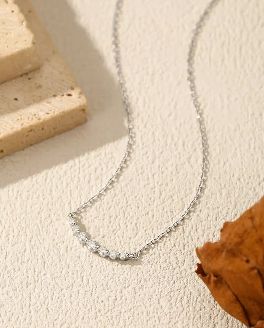 Graduated Moissanite Necklace