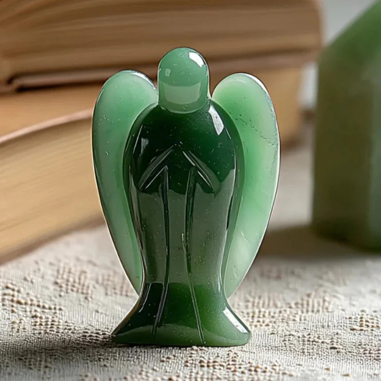 Green Aventurine Angel - Heart Harmony