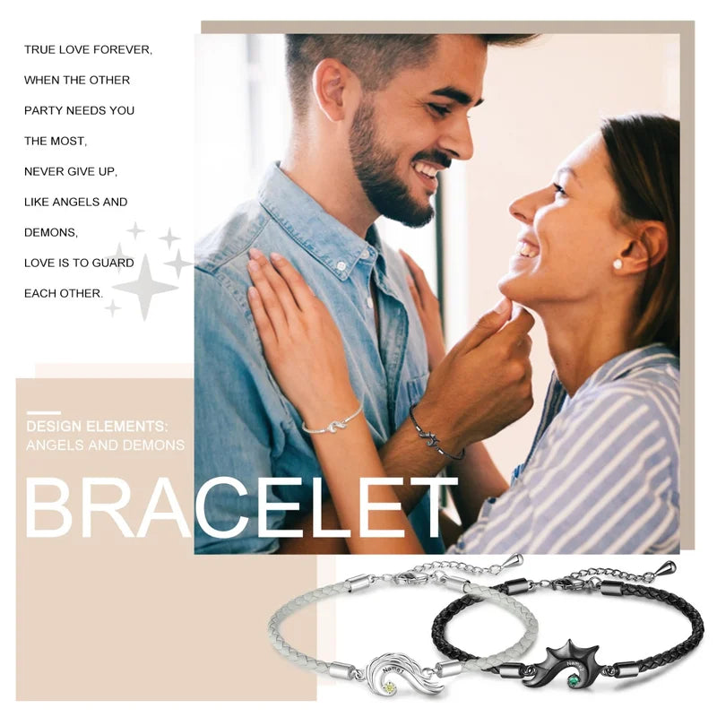 Engrave Couples Bracelet - Maharanees