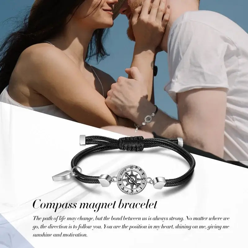 Matching Bracelets for Couples Couple Bracelet Long Distance Relationship  Gift for Boyfriend Magnetic Bracelet Couples Gift - Etsy