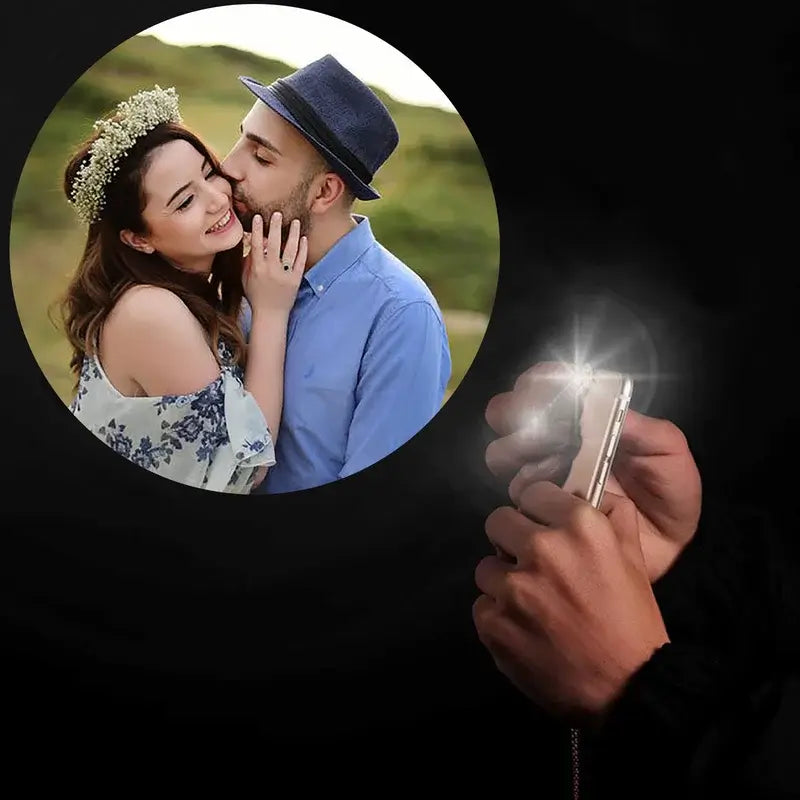 Heart Projection Photo Bracelet with Picture Inside