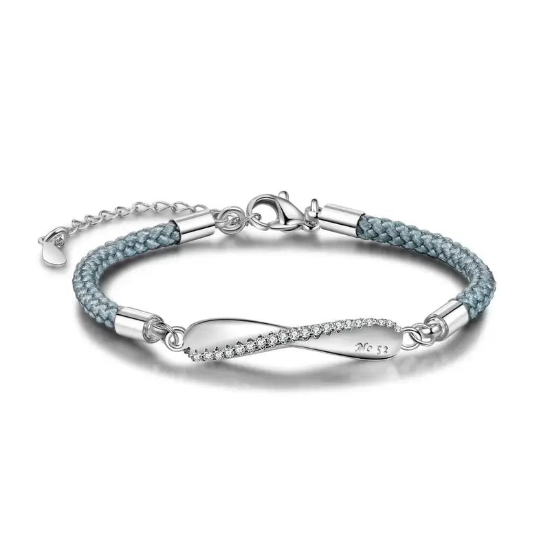 Infinity Matching Couple Bracelets | Couple Engraved Name Bracelets