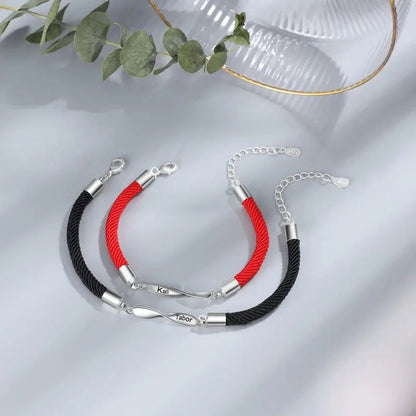 Infinity Matching Bracelets for Couples | His and Hers Bracelets | Engraved Name Bracelets
