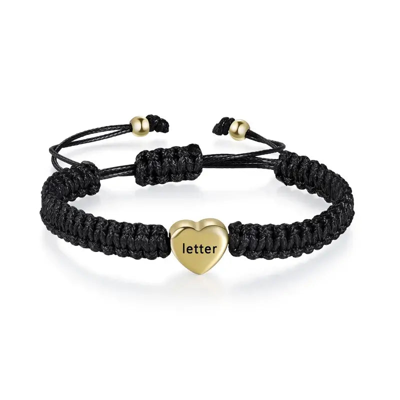 Personalized Letter Couple Heart Magnet Bracelets