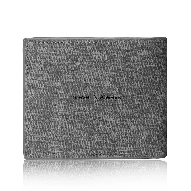 Leather Personalised Photo Wallet with Engraving