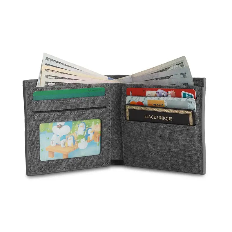 Leather Personalised Photo Wallet with Engraving