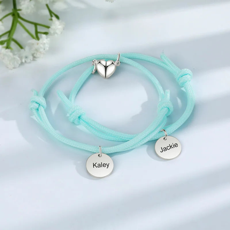 Matching Couple Magnetic His and Hers Fluorescence Bracelets