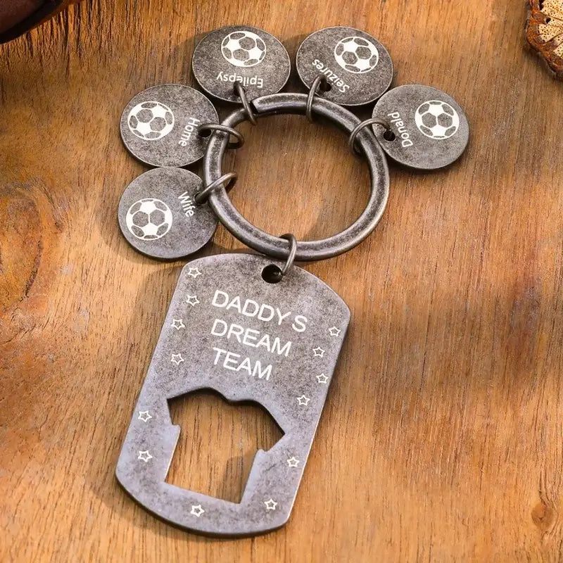 Mens 2025 personalised keyring