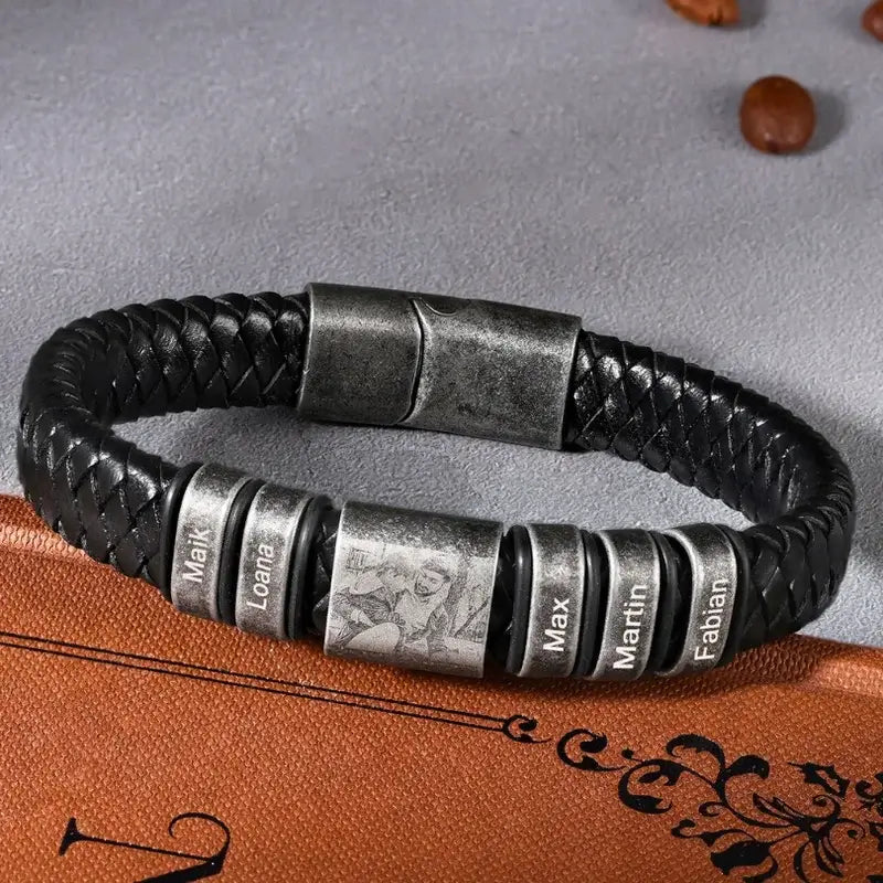 Bracelet for Men Men s Photo Bracelet Mens Personalised Bracelet M IfShe UK