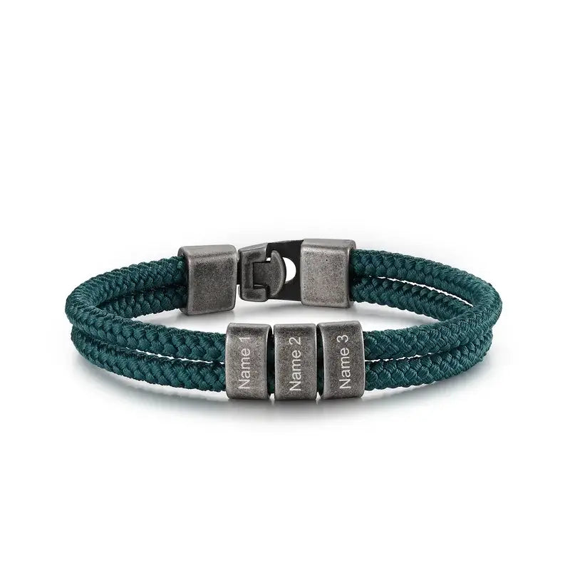 Men's Personalised Bracelet | Name Bracelet for Men | Engraved Bracelet for Men | Personalised Men's Bracelet | Men's Name Bracelet