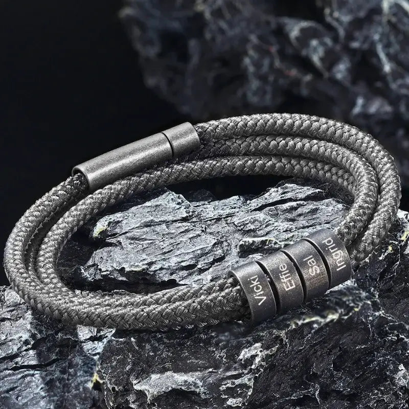 Dad personalised hot sale bracelet