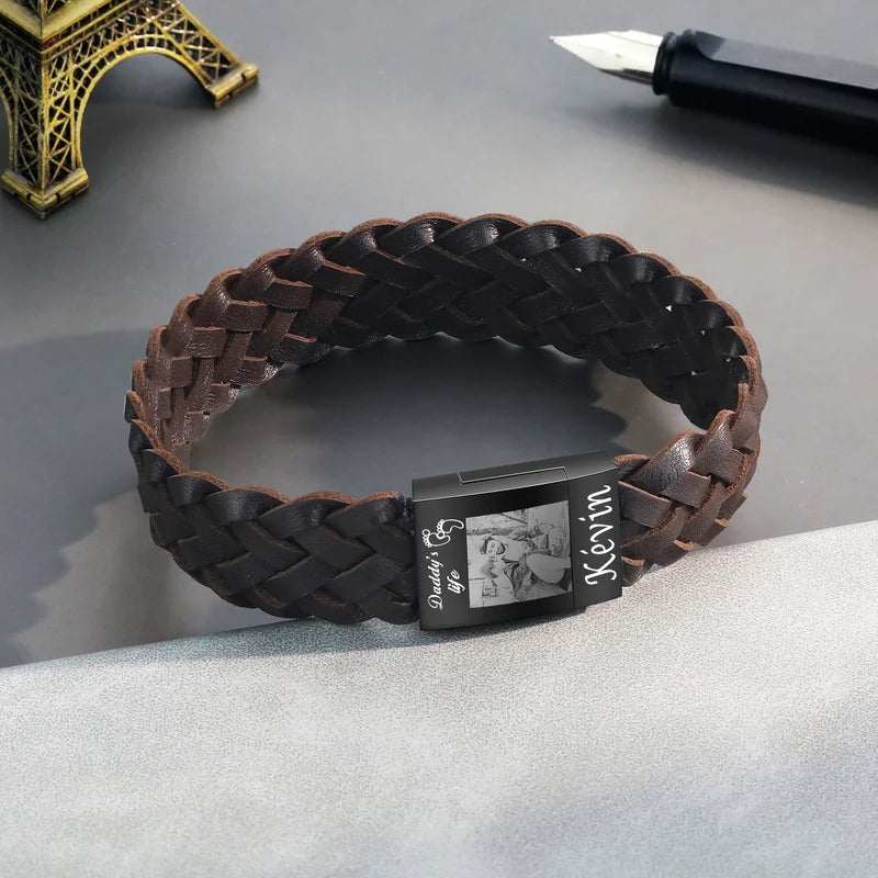 JOHN HARDY Men's Kali Silver Black Woven Leather Bracelet | Bloomingdale's