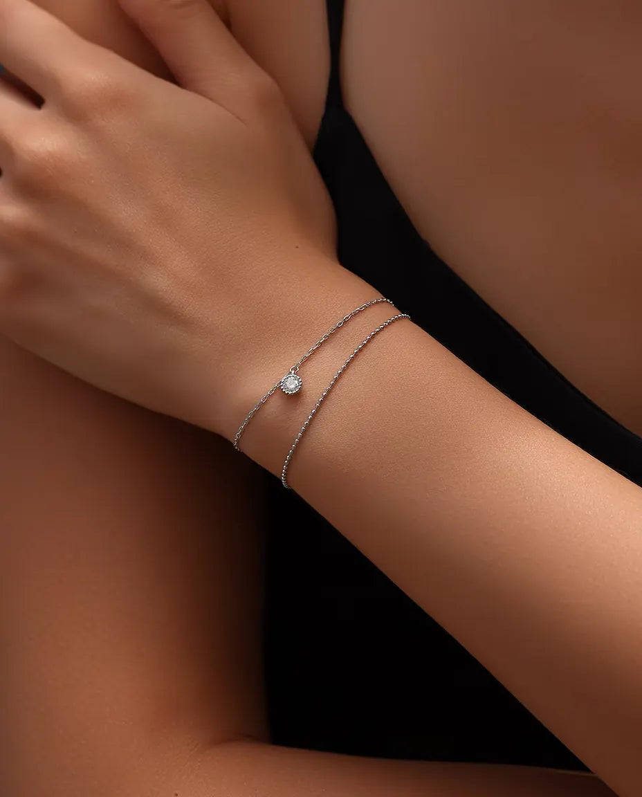 Moissanite Drop Bracelet