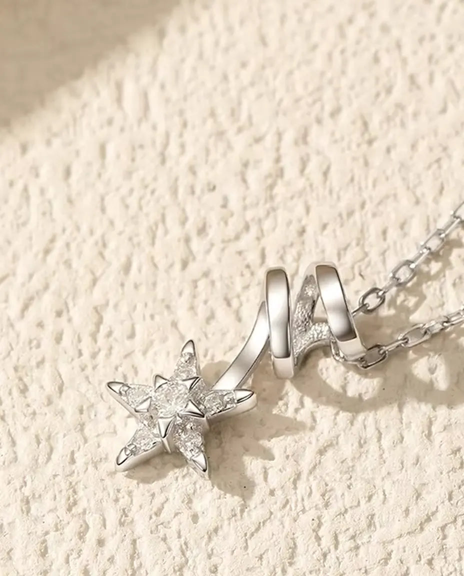 Moissanite Star Necklace