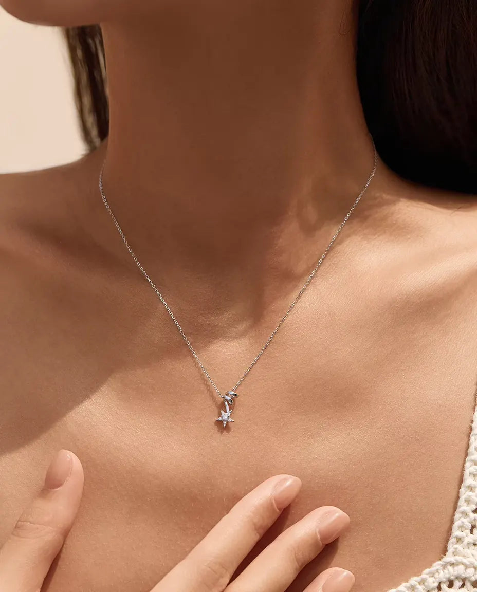Moissanite Star Necklace