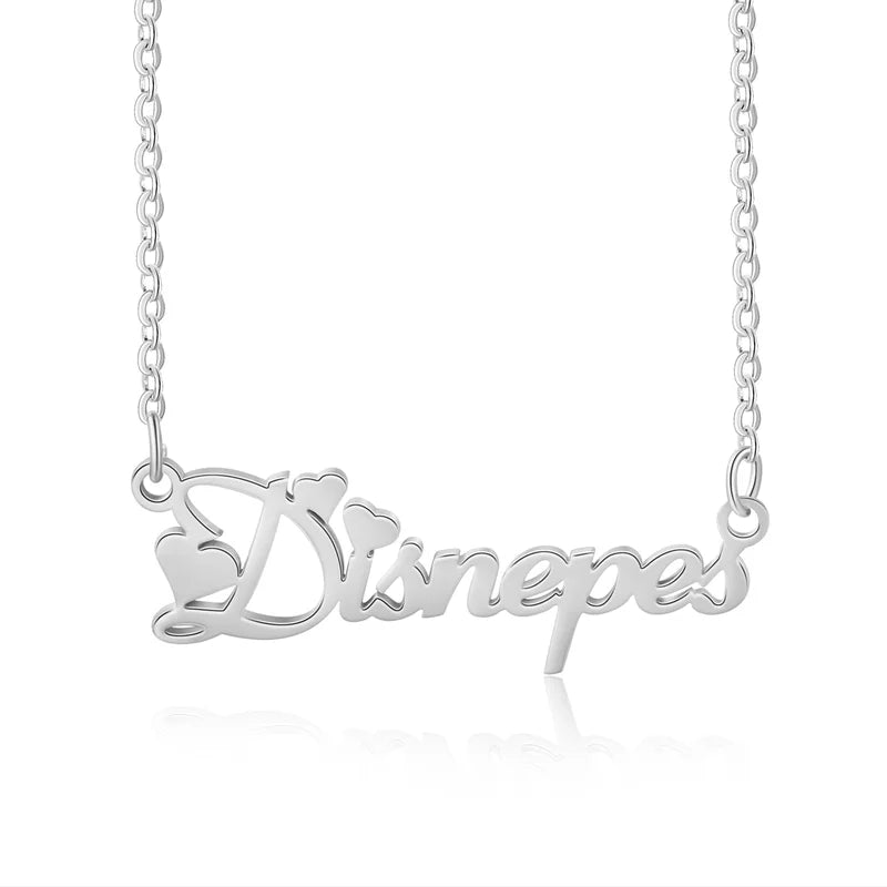 Name Necklaces for Women, Personalised Name Necklace, Custom Name Jewellery Silver/Gold/Rose Gold