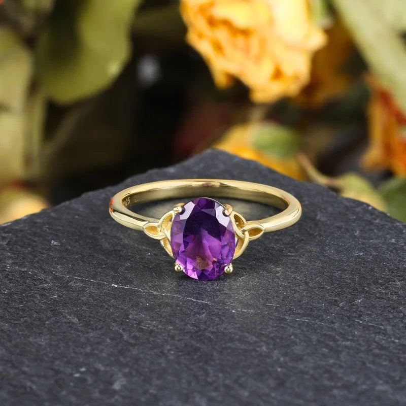 Cushion Cut Amethyst Rings | QP Jewellers