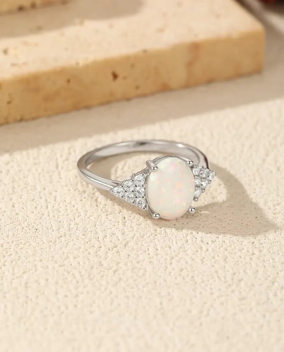 Oval Opal Ring