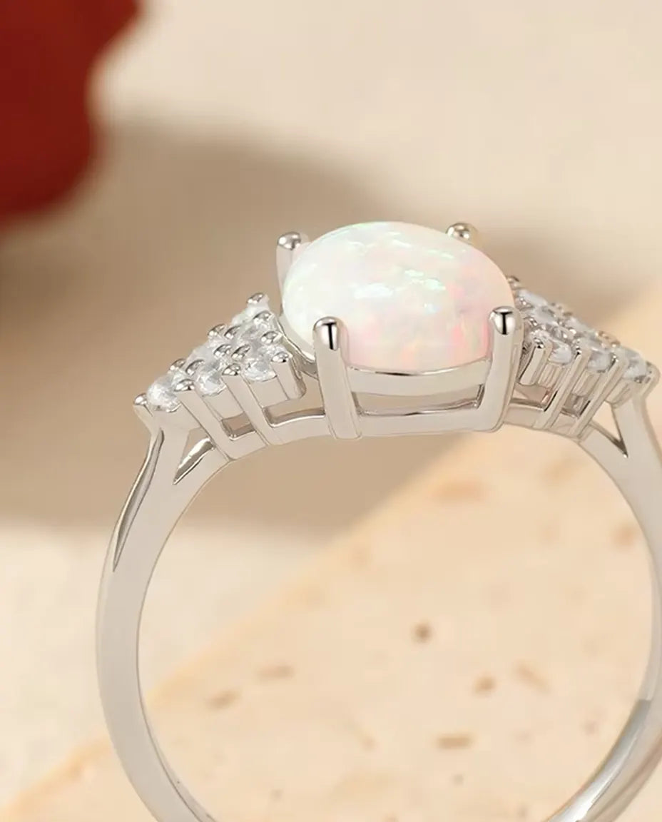 Oval Opal Ring