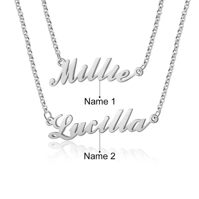 Necklace Amazon Silver Name Necklace Personalized Name Necklace