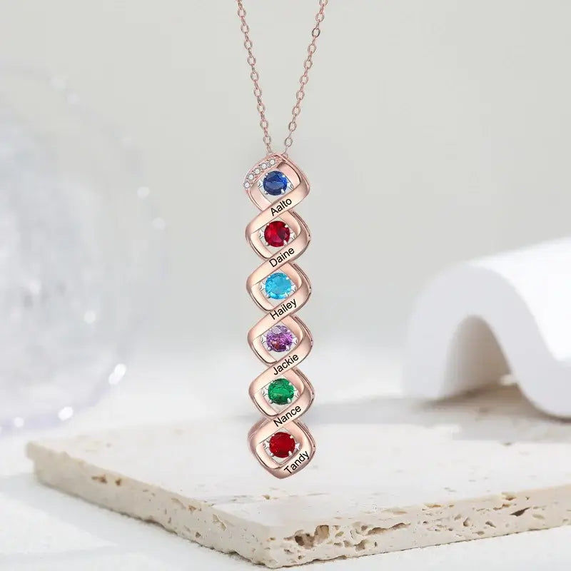 Personalised gemstone necklace deals