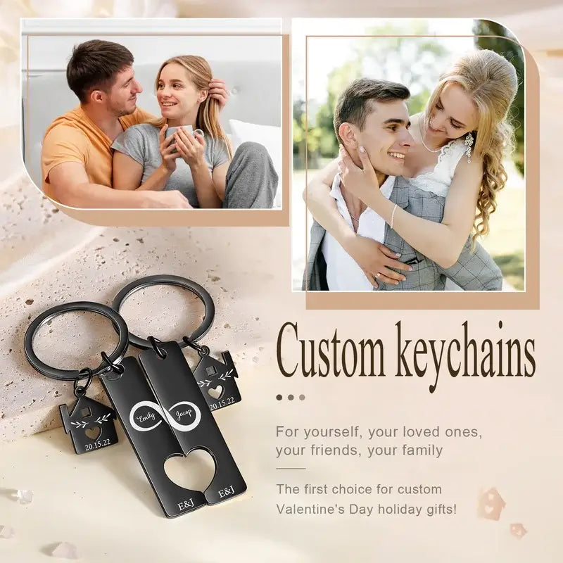 Personalised keyrings 2025 for couples
