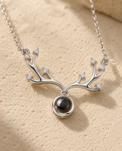 Photo Projection Necklace - close-up of the projection charm