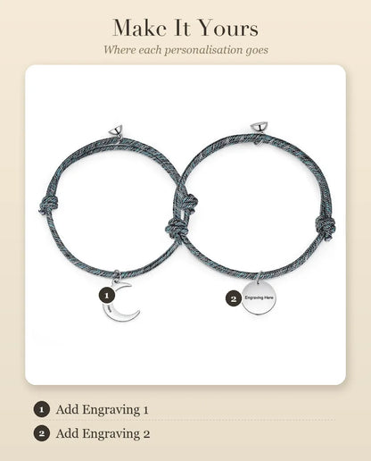 Personalised Matching Bracelets for Couples – personalisation guide