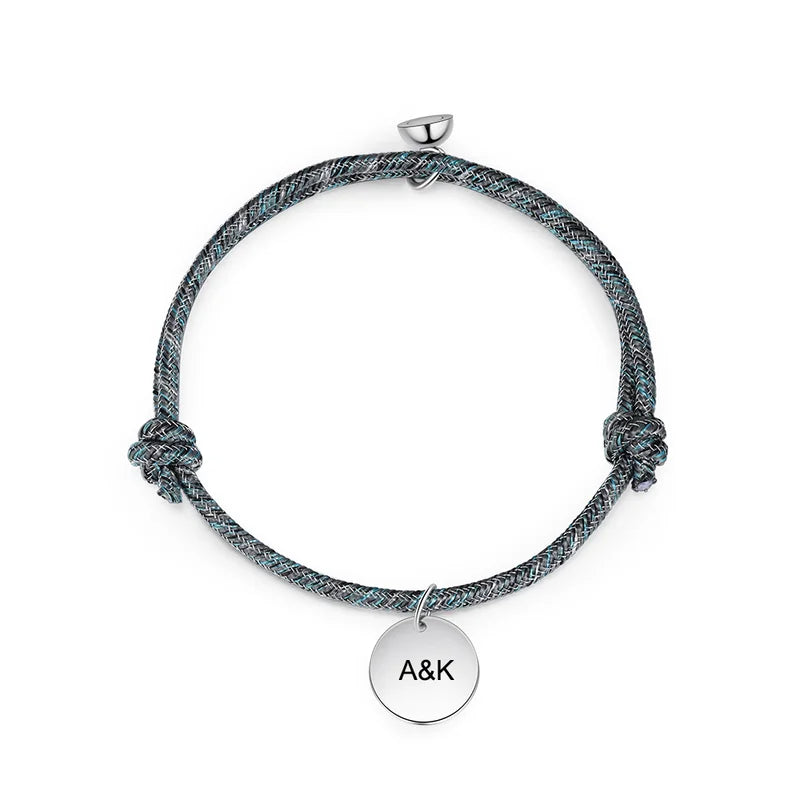 Personalised Matching Bracelets | Engraved Magnetic Bracelets