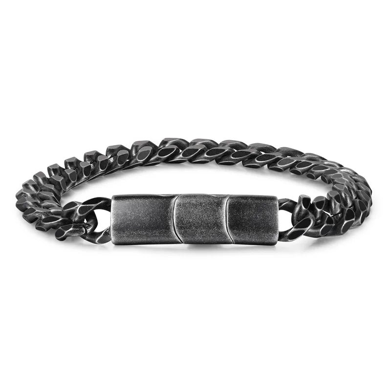 Personalised Engraved Men's Bracelet Stainless Steel