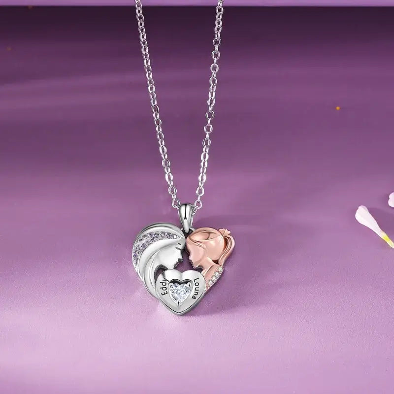 Daughter Gift-Heart Luxury Necklace-From Mum – Sokofy