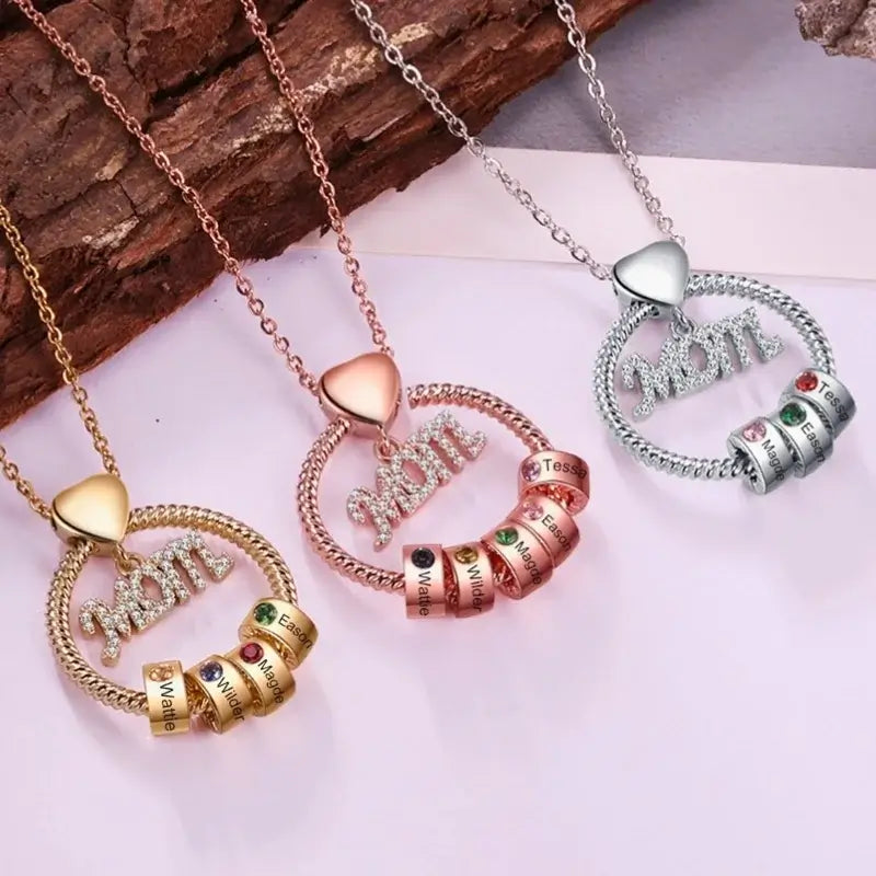 Mum And Baby Necklace | Deluxur