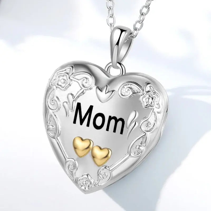 Personalised Heart Photo Locket Necklace with Engraving | Photo Necklace | Picture Necklace