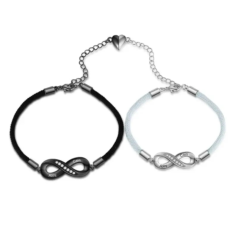 Eternity bracelets outlet for couples