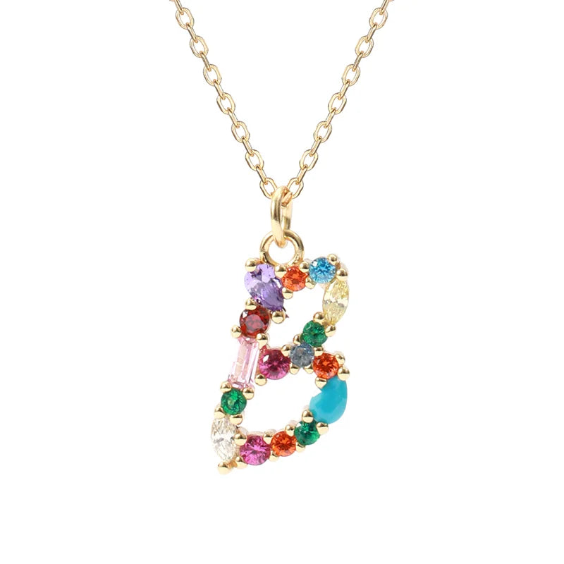 Personalised Initial Letter B Charm Necklace | IfShe UK