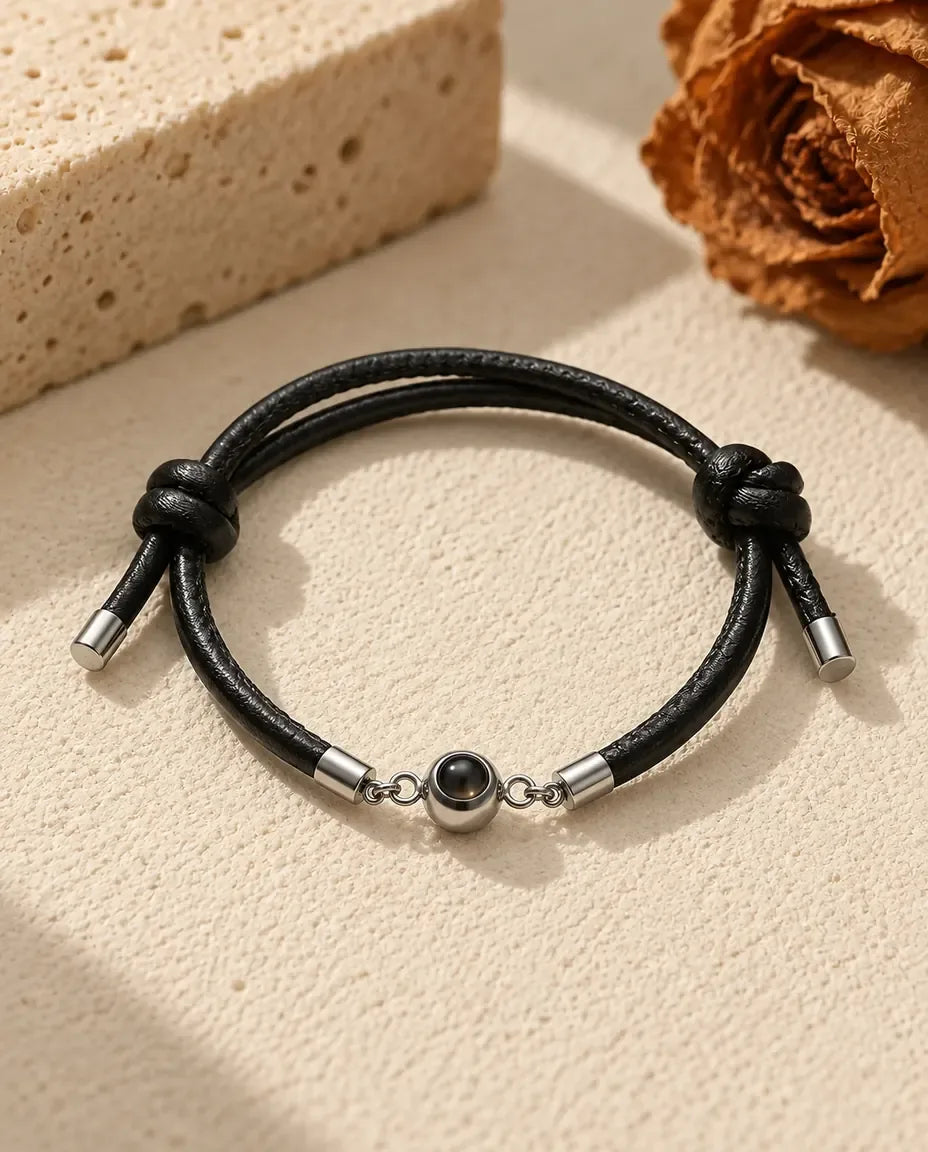 Photo Projection Bracelet - laid flat