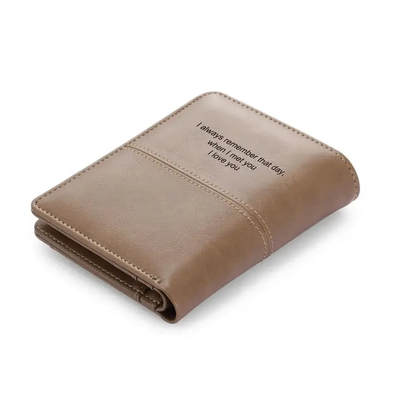 Personalised Wallet for Men | Personalised Leather Wallet | Personalised Wallet for Dad | Up to 5 Names Wallet