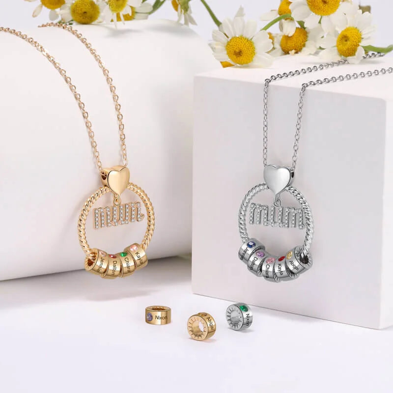 Mum And Baby Necklace | Deluxur