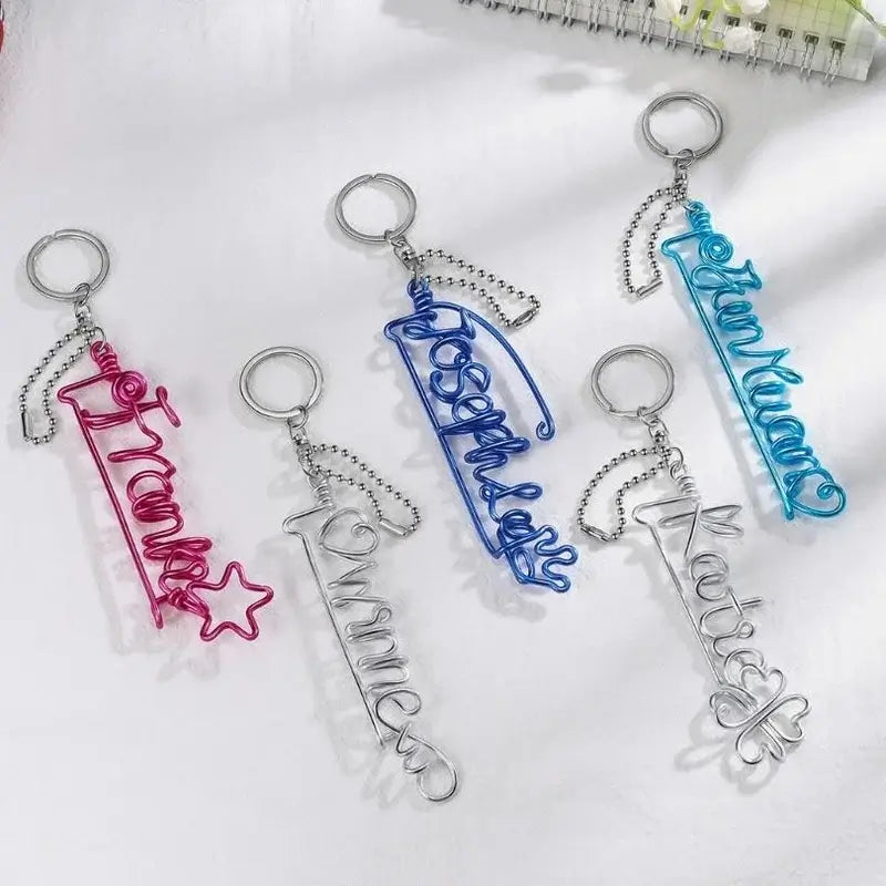 Minimalist Personalised Name Keyring Handmade