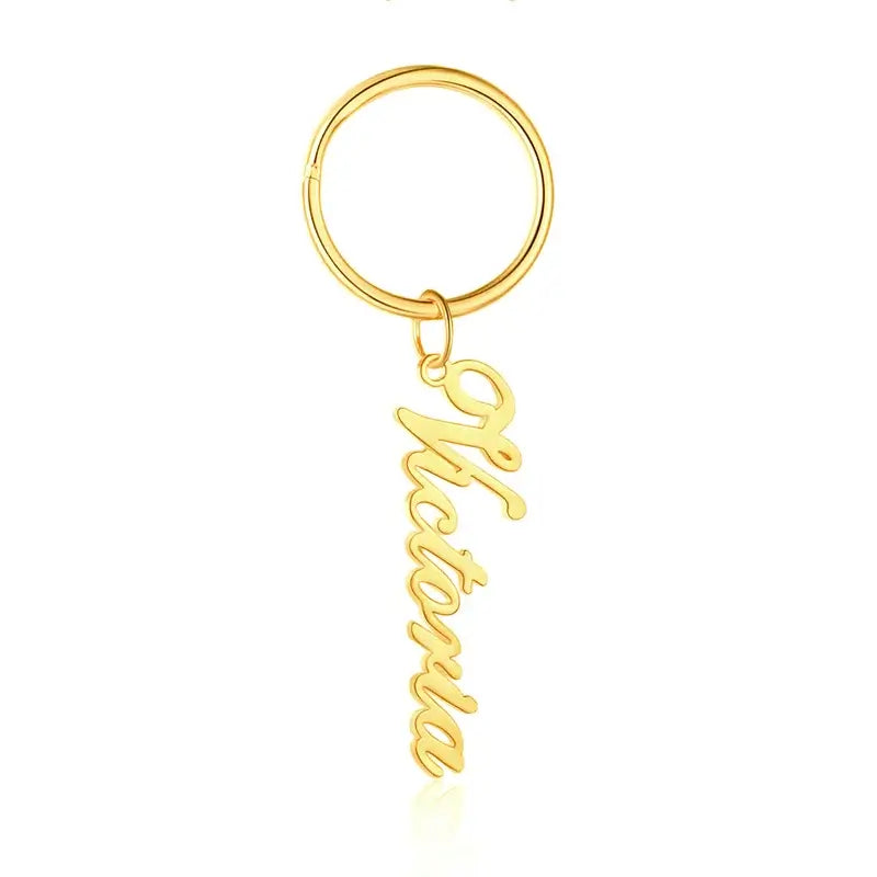 Personalised Name Pendant Keyring