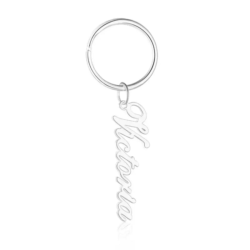 Personalised Name Pendant Keyring