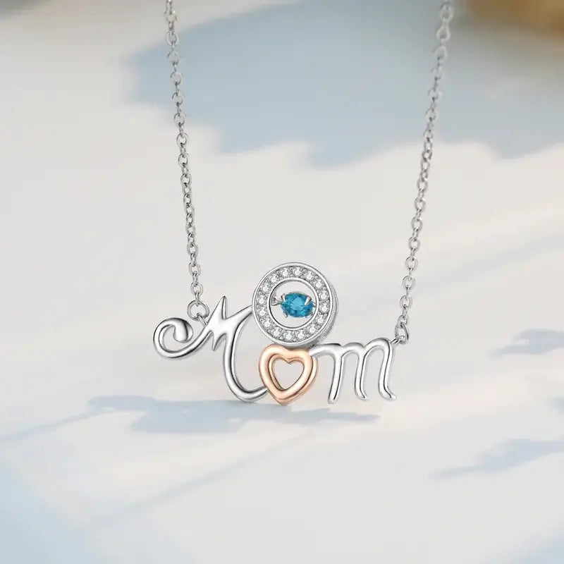 Personalised Necklace for Mum with Birthstone