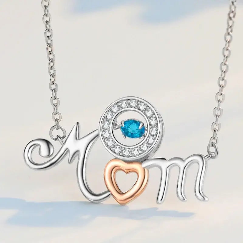 Personalised Necklace for Mum with Birthstone